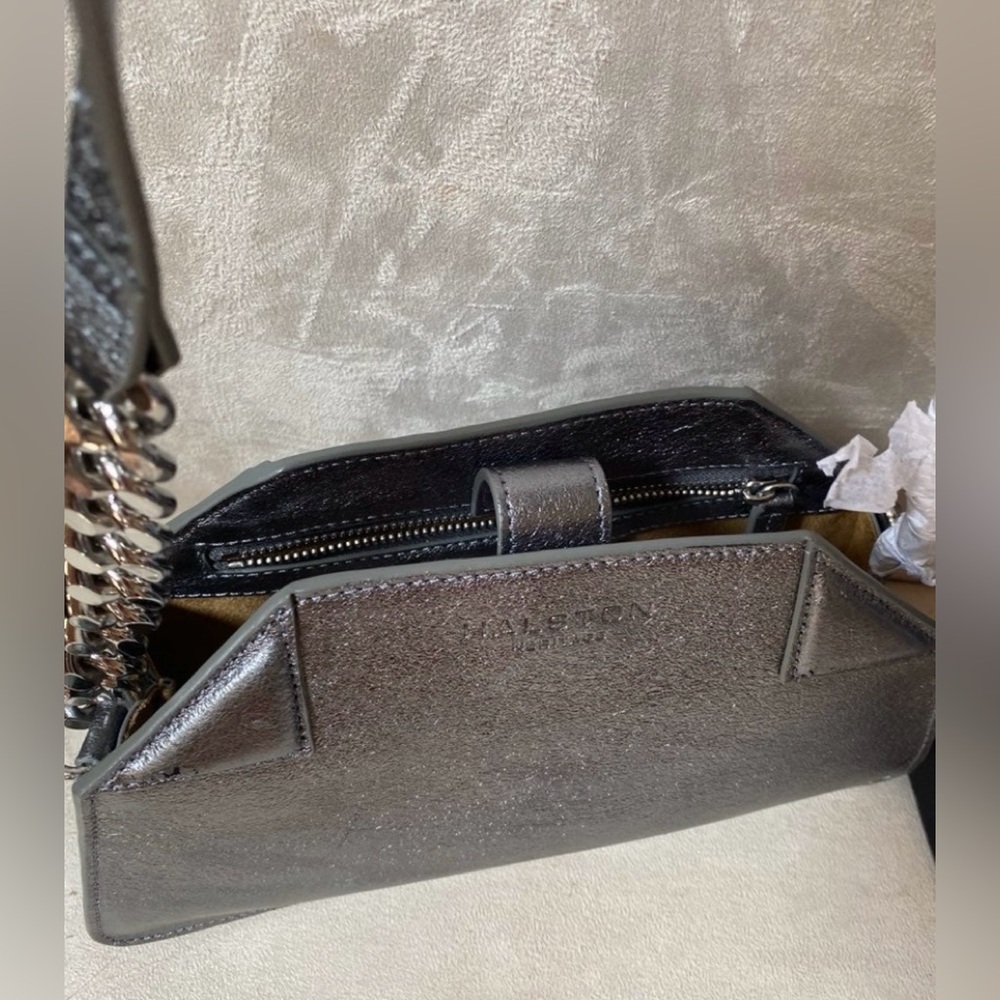 New Halston Heritage Metallic Crossbody bag - Picture 5 of 9